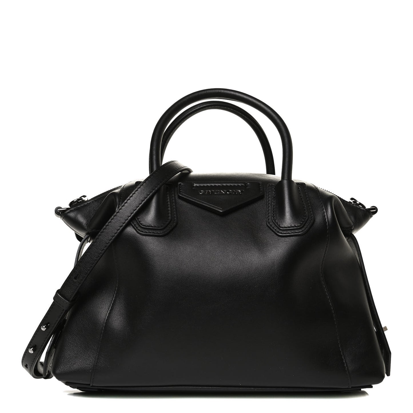 Smooth Calfskin Small Soft Antigona Black