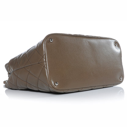 Chanel Caviar CC Timeless Soft Tote Taupe Fonce 4 of 8