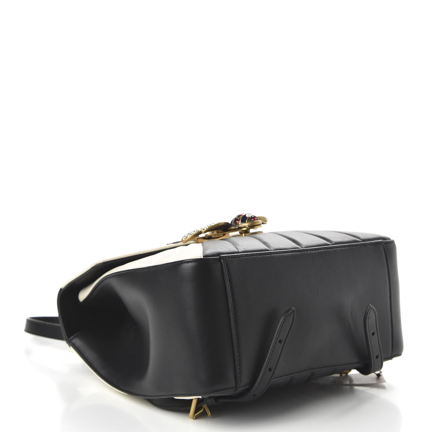 Gucci Calfskin Bamboo Trapuntata Queen Margaret Backpack Mystic White Black 3 of 9