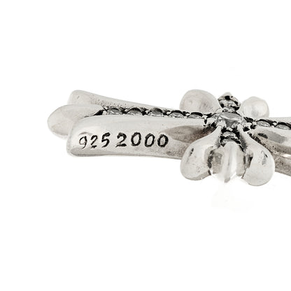 Chrome Hearts Sterling Silver Diamond CH Cross Pendant 5 of 5