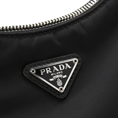 Prada Nylon Re-Edition 2005 Shoulder Bag Black 12 of 14