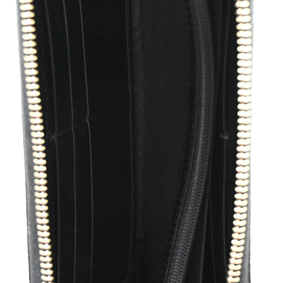 Gucci Dollar Calfskin GG Supreme Monogram GG Marmont Zip Around Wallet Black Beige Ebony 5 of 8