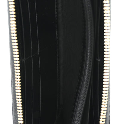 Gucci Dollar Calfskin GG Supreme Monogram GG Marmont Zip Around Wallet Black Beige Ebony 5 of 8