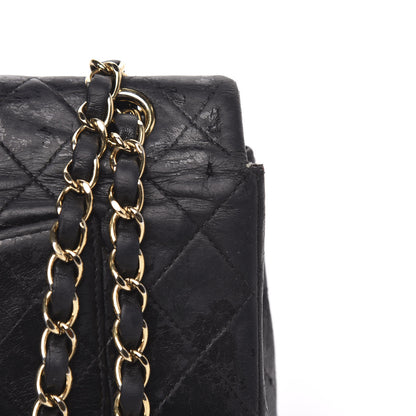 Chanel Lambskin Quilted Medium Double Flap Black 11 of 20