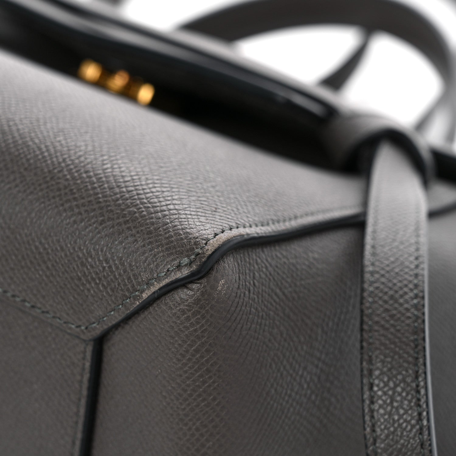 Celine Grained Calfskin Micro Belt Bag Grey 10 of 16
