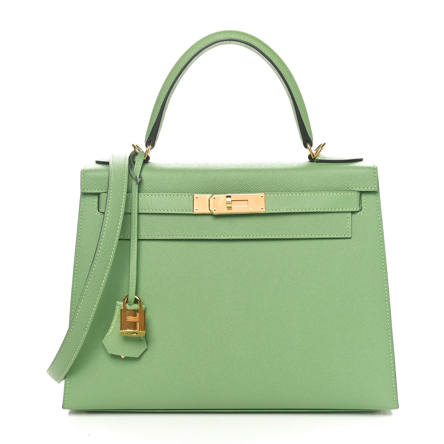 Hermes Epsom Kelly Sellier 28 Vert Criquet 1 of 11