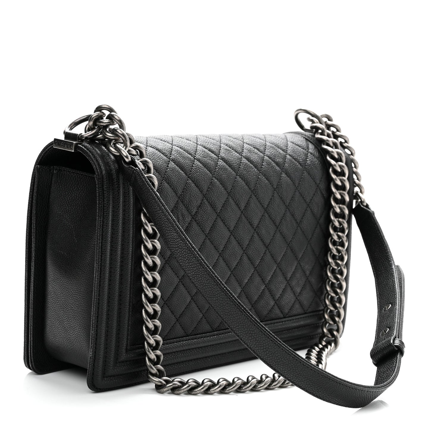 Caviar Quilted New Medium Boy Flap Black