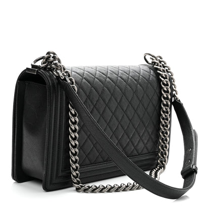 Chanel Caviar Quilted New Medium Boy Flap Black 3 of 11