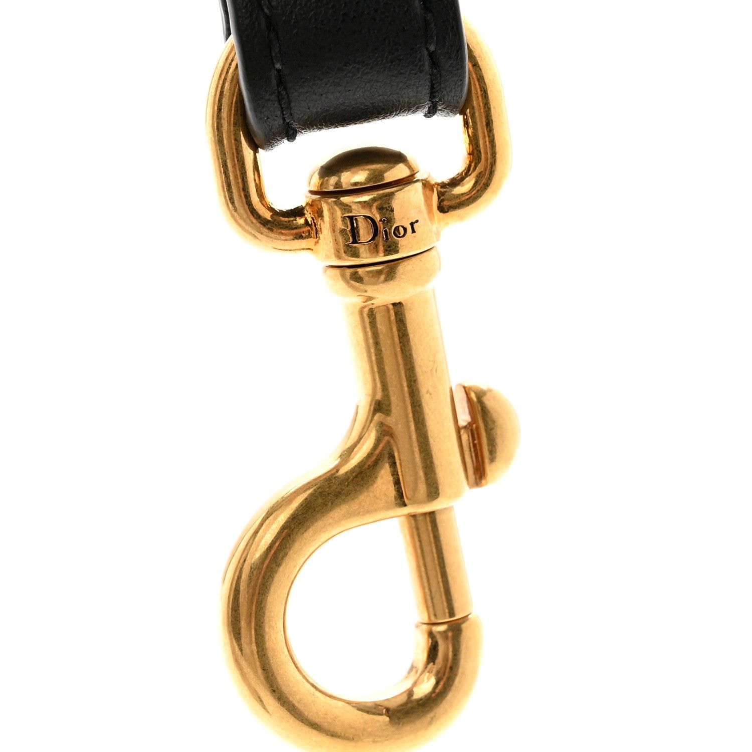 Christian Dior Canvas Embroidered Shoulder Strap Blue 3 of 5