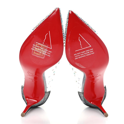 Christian Louboutin PVC Degrastrass 85 Pumps 36 Silver 5 of 7