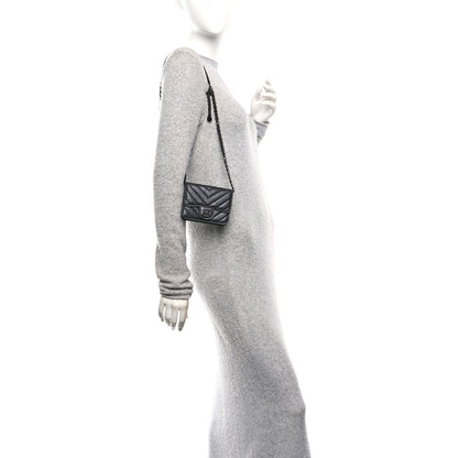 Chanel Aged Calfskin Chevron Quilted Reissue Belt Bag So Black 2 of 13