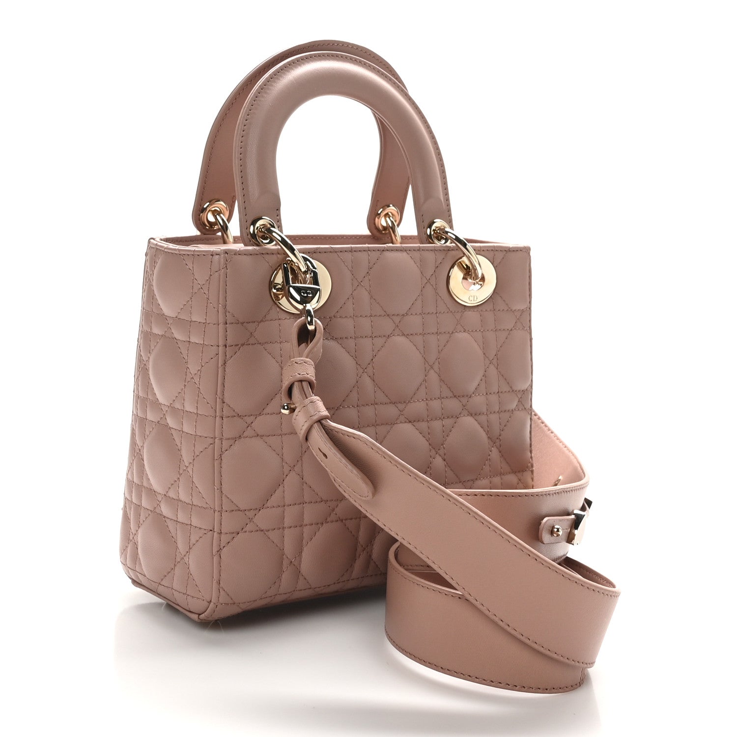 Christian Dior Lambskin Cannage Small My ABCDior Lady Dior Fard 3 of 10