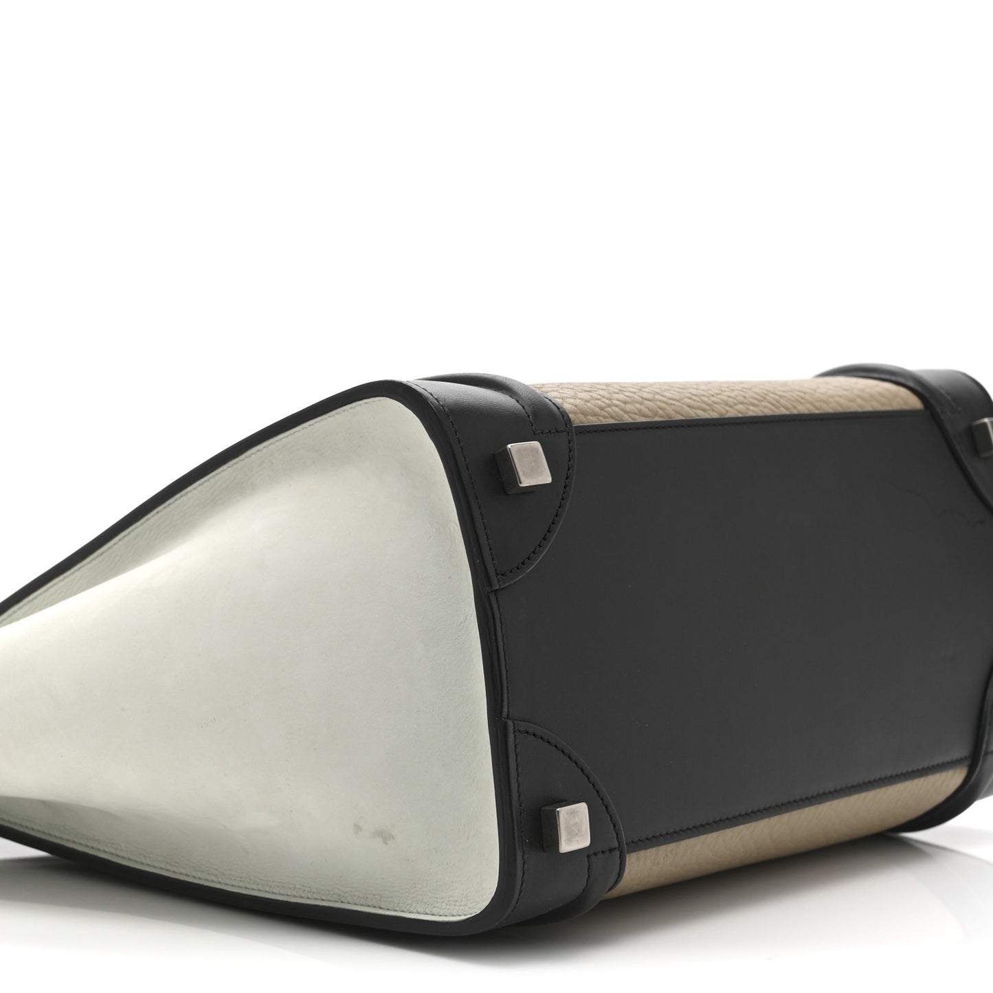 Bullhide Drummed Calfskin Micro Tri-Color Luggage Antarctic