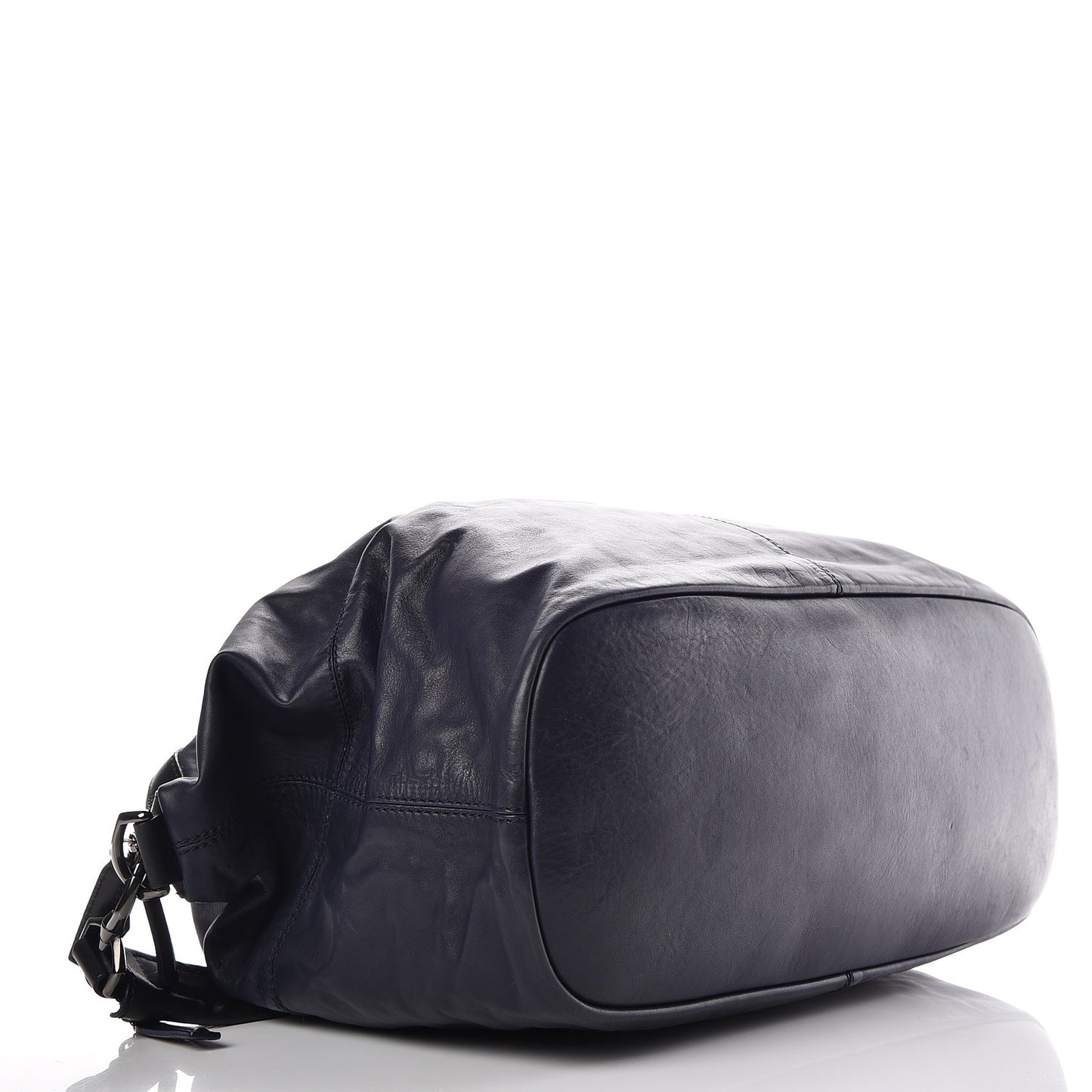 Calfskin Star Embossed Studded Large Nightingale Navy