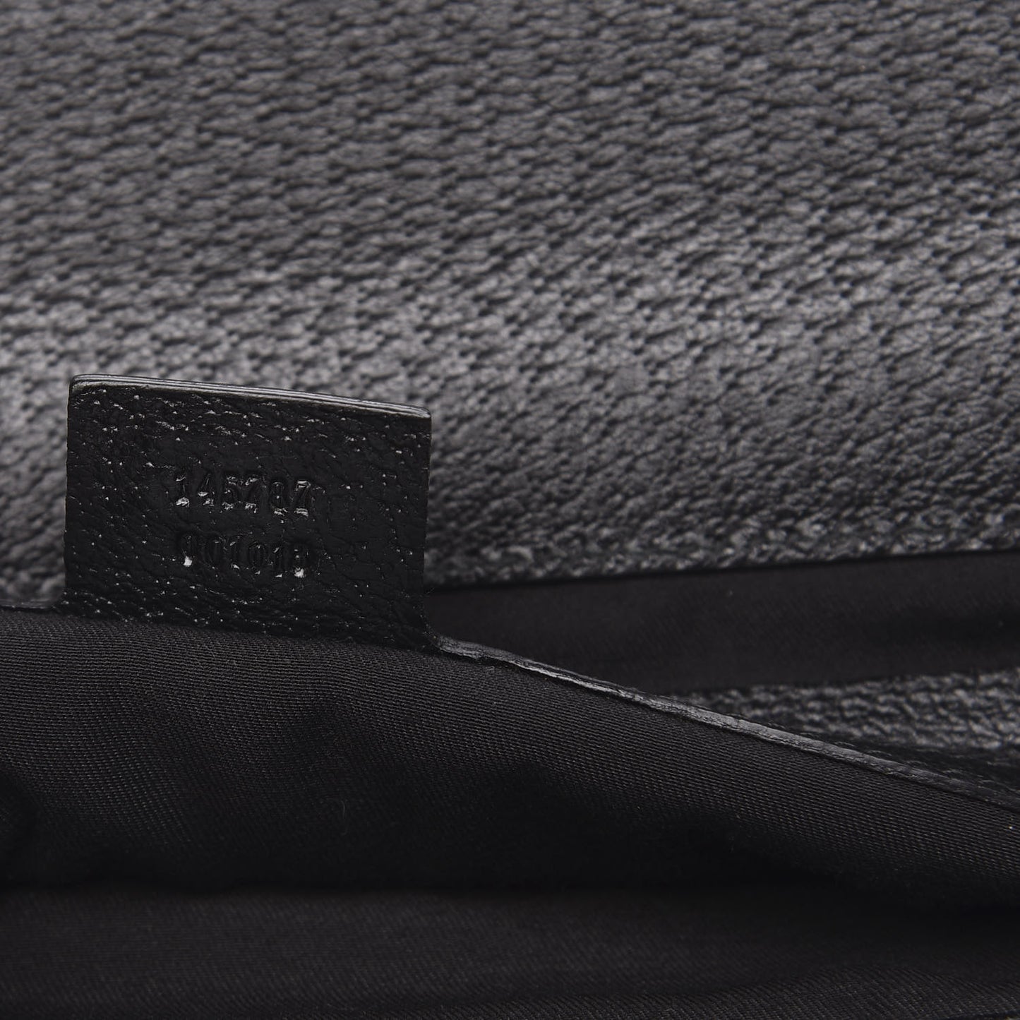 Velvet Horsebit Embossed Medium Punch Top Handle Tote Black