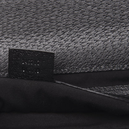 Gucci Velvet Horsebit Embossed Medium Punch Top Handle Tote Black 7 of 10