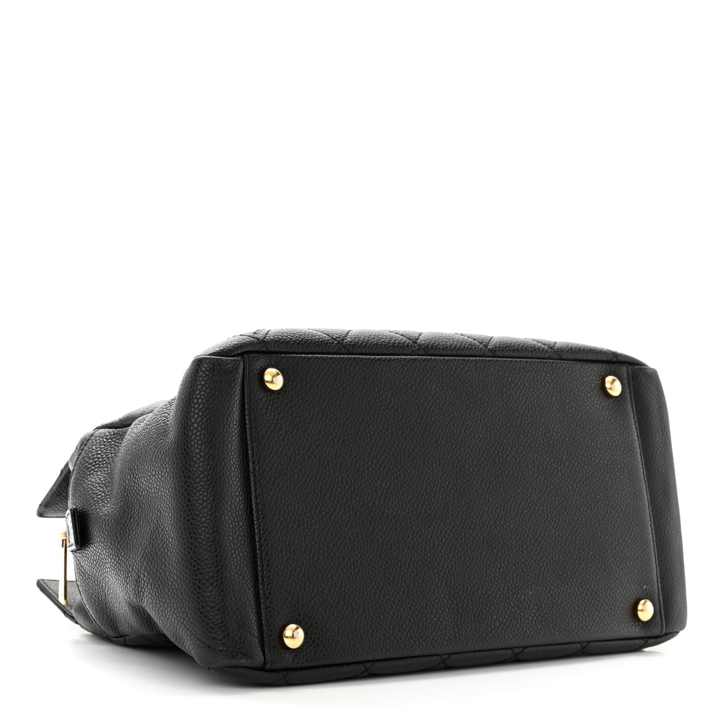 Caviar Quilted Petit Timeless Tote PTT Black