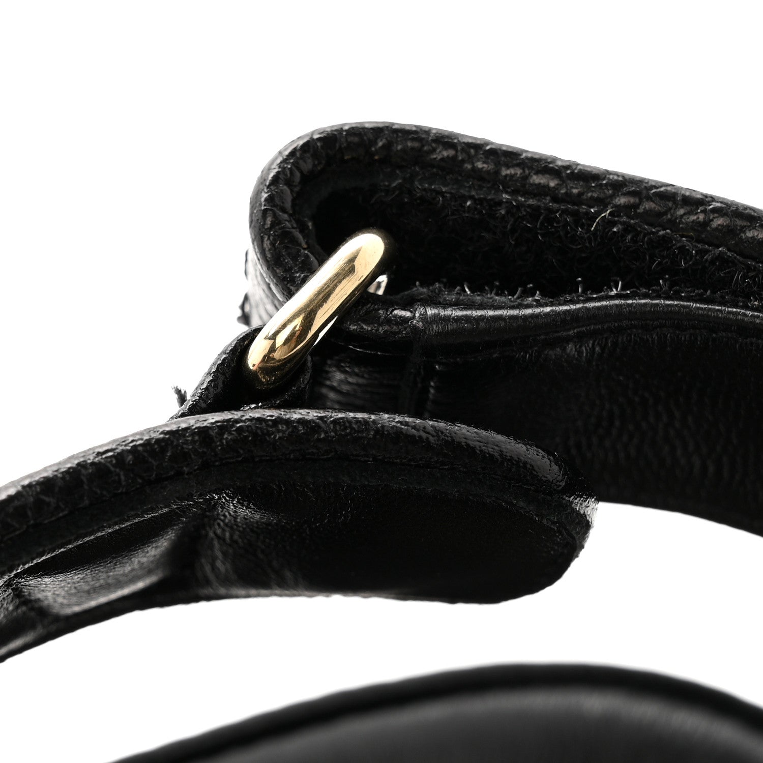 Chanel Grained Calfskin Velcro Dad Sandals 38.5 Black 23 of 24