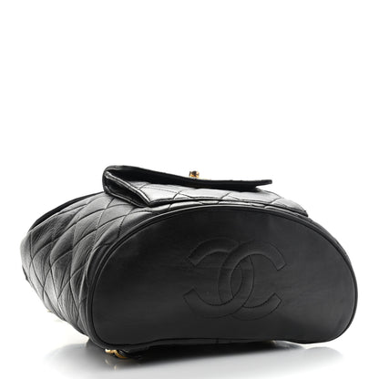 Chanel Lambskin Quilted Backpack Black 3 of 10