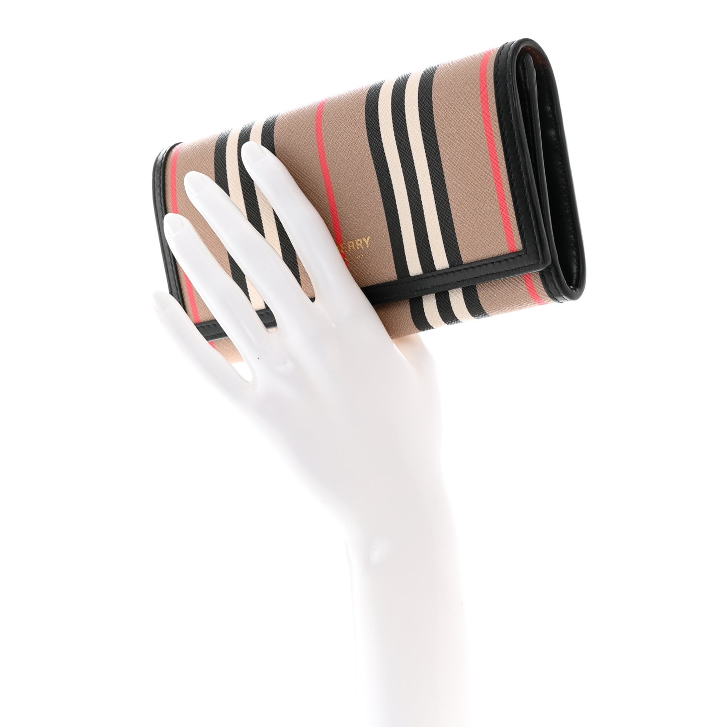 E-Canvas Icon Stripe Halton Continental Wallet Archive Beige