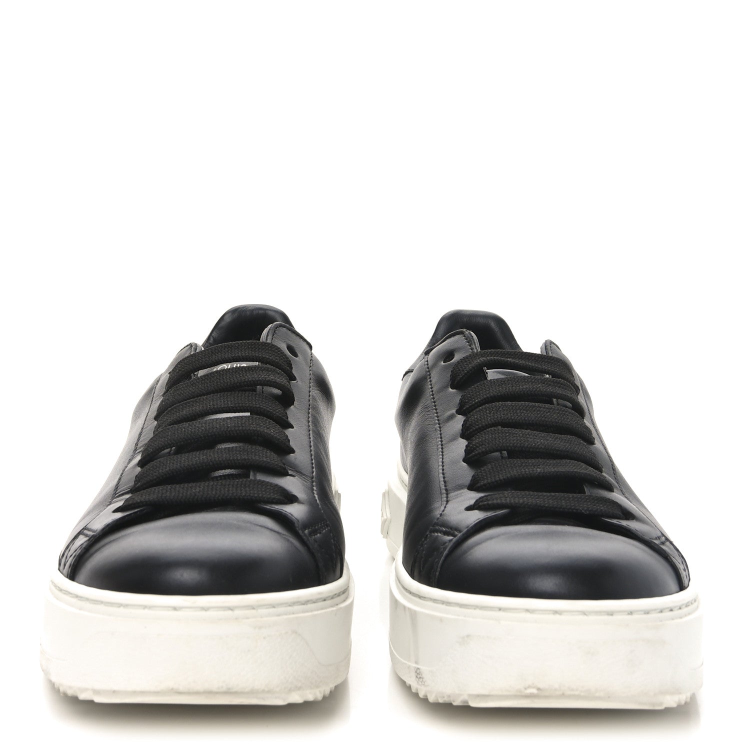 Louis Vuitton Calfskin Time Out Sneakers 39.5 Black 3 of 8