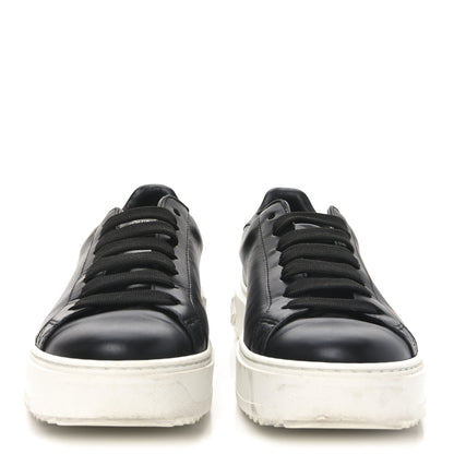 Louis Vuitton Calfskin Time Out Sneakers 39.5 Black 3 of 8