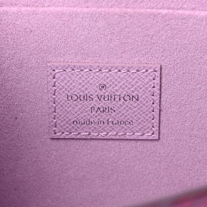 Louis Vuitton Epi Tropical Pochette Felicie Blue Rose 8 of 13