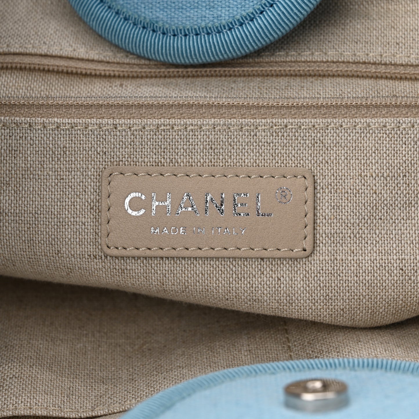 Mixed Fibers Medium Deauville Tote Light Blue