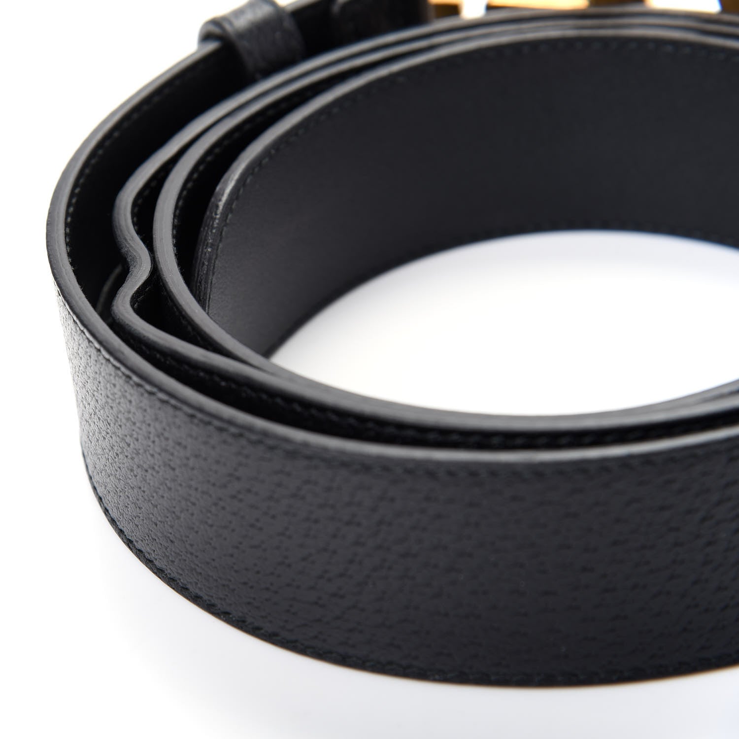 Gucci Textured Calfskin Double G 40mm Belt 115 46 Black 7 of 9