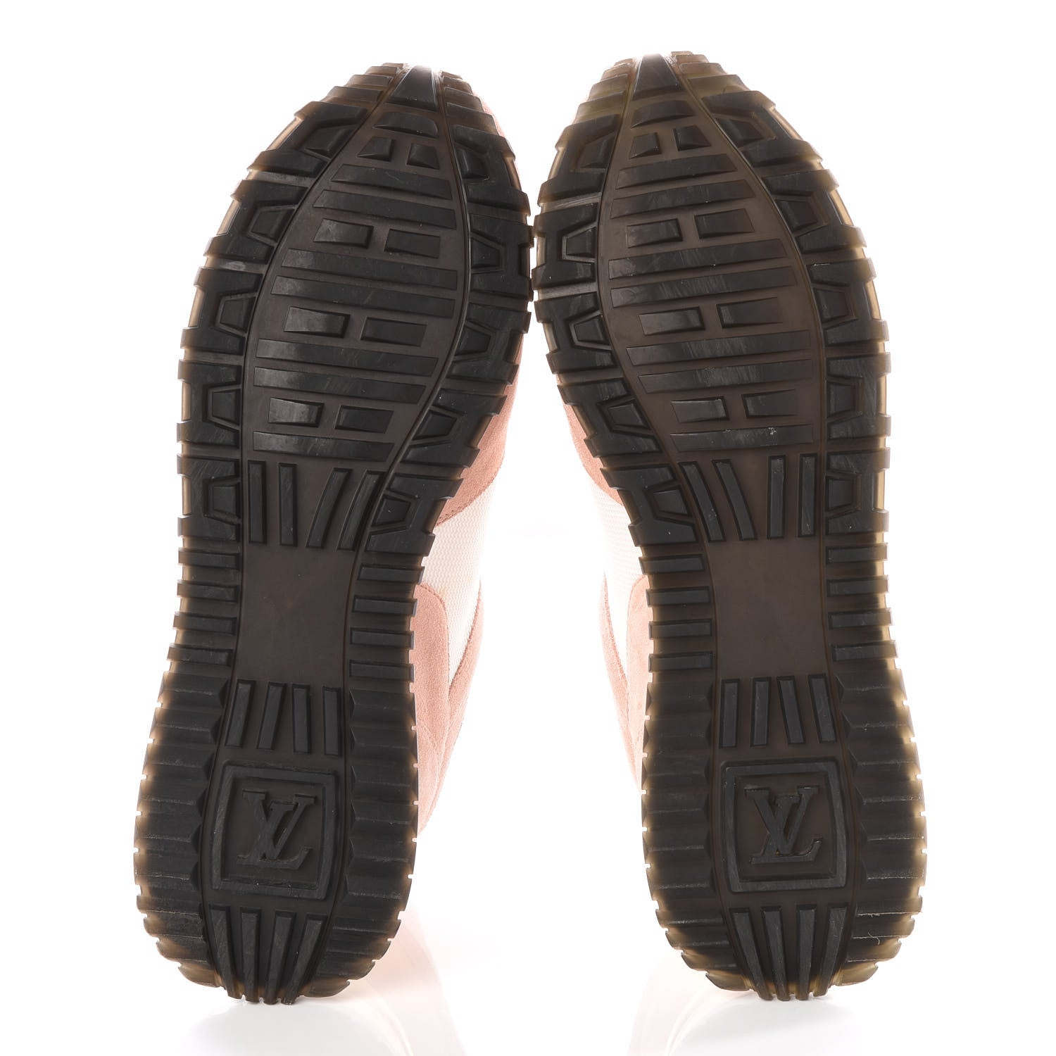 Louis Vuitton Suede Calfskin Run Away Sneakers 38 Pink 5 of 8