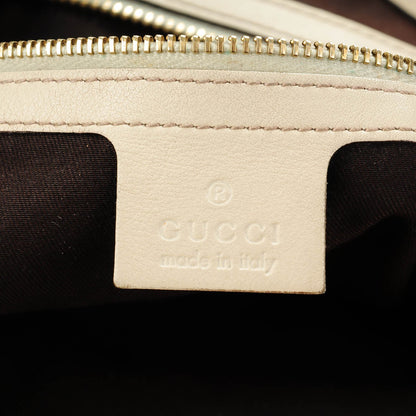 Gucci Monogram Medium Peggy Bamboo Top Handle Bag Off White 6 of 9