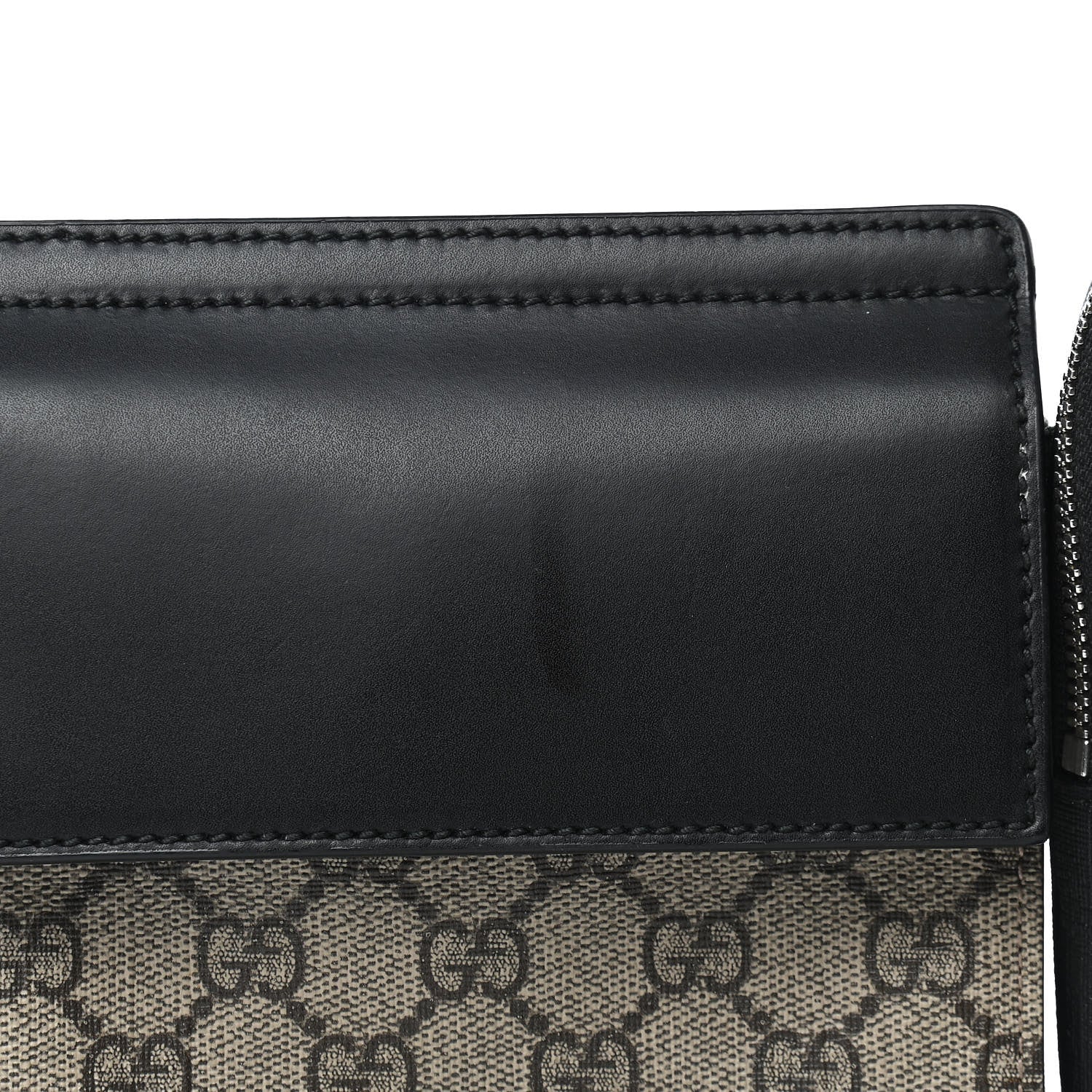 Gucci GG Supreme Monogram Web Belt Bag Black 11 of 12