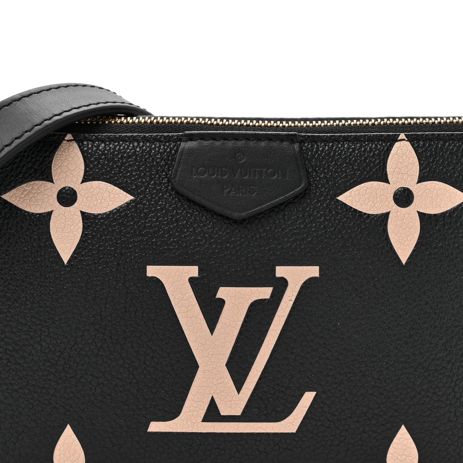 Louis Vuitton Empreinte Monogram Giant Multi Pochette Accessories Large Pochette Black Beige 7 of 11