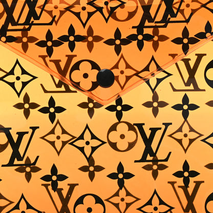Louis Vuitton PVC Monogram Printed Envelope Pouch Orange 6 of 8