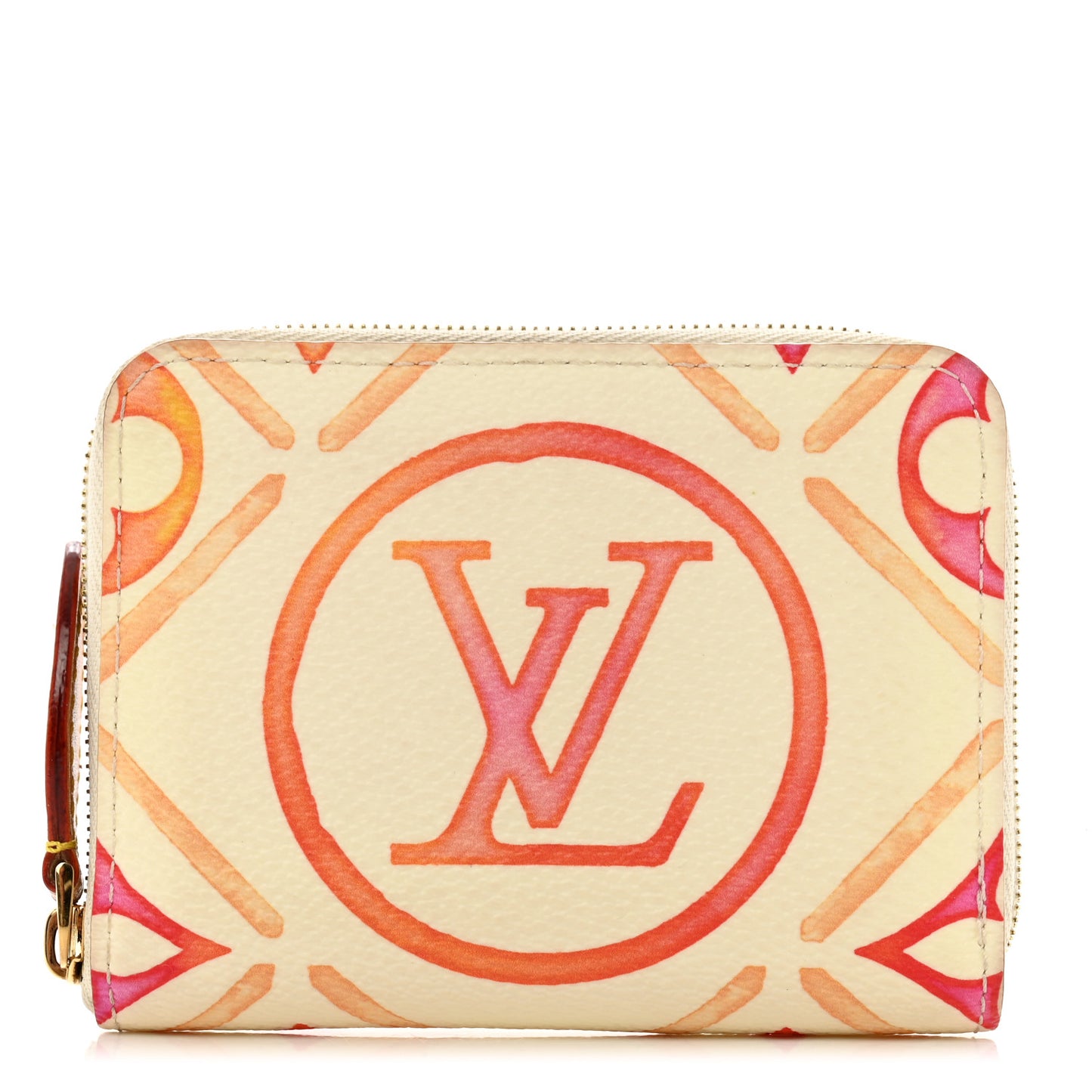 Monogram LV By The Pool Zippy Coin Purse Coral