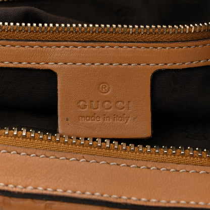 Gucci Guccissima Medium GG Charm Satchel Brown 6 of 11