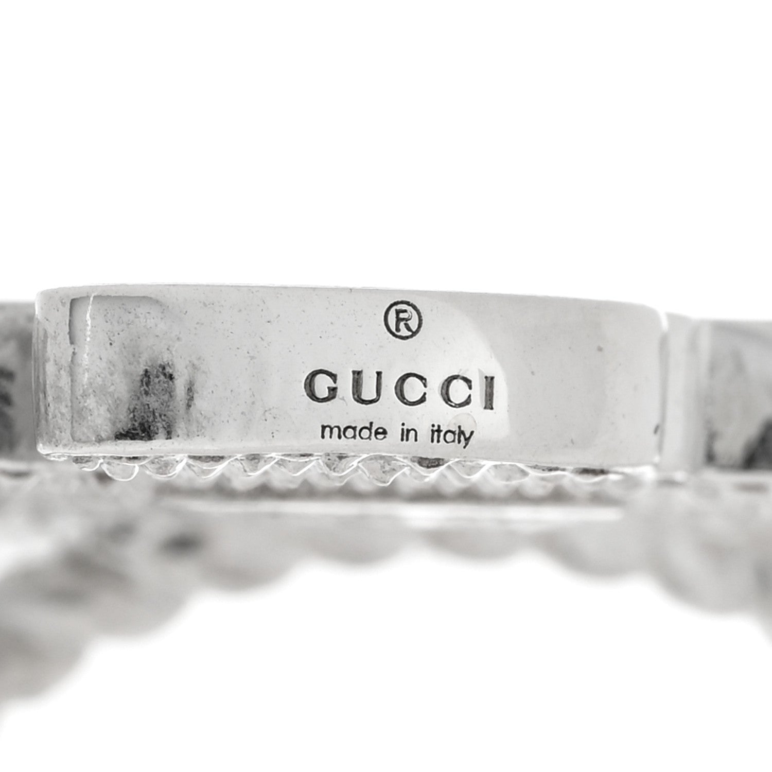 Gucci X Disney Sterling Silver Enamel Daisy Duck Ring 54 7 1664794