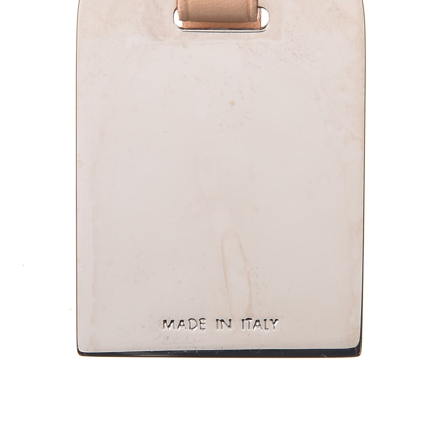 Metal Luggage Tag Key Holder Silver