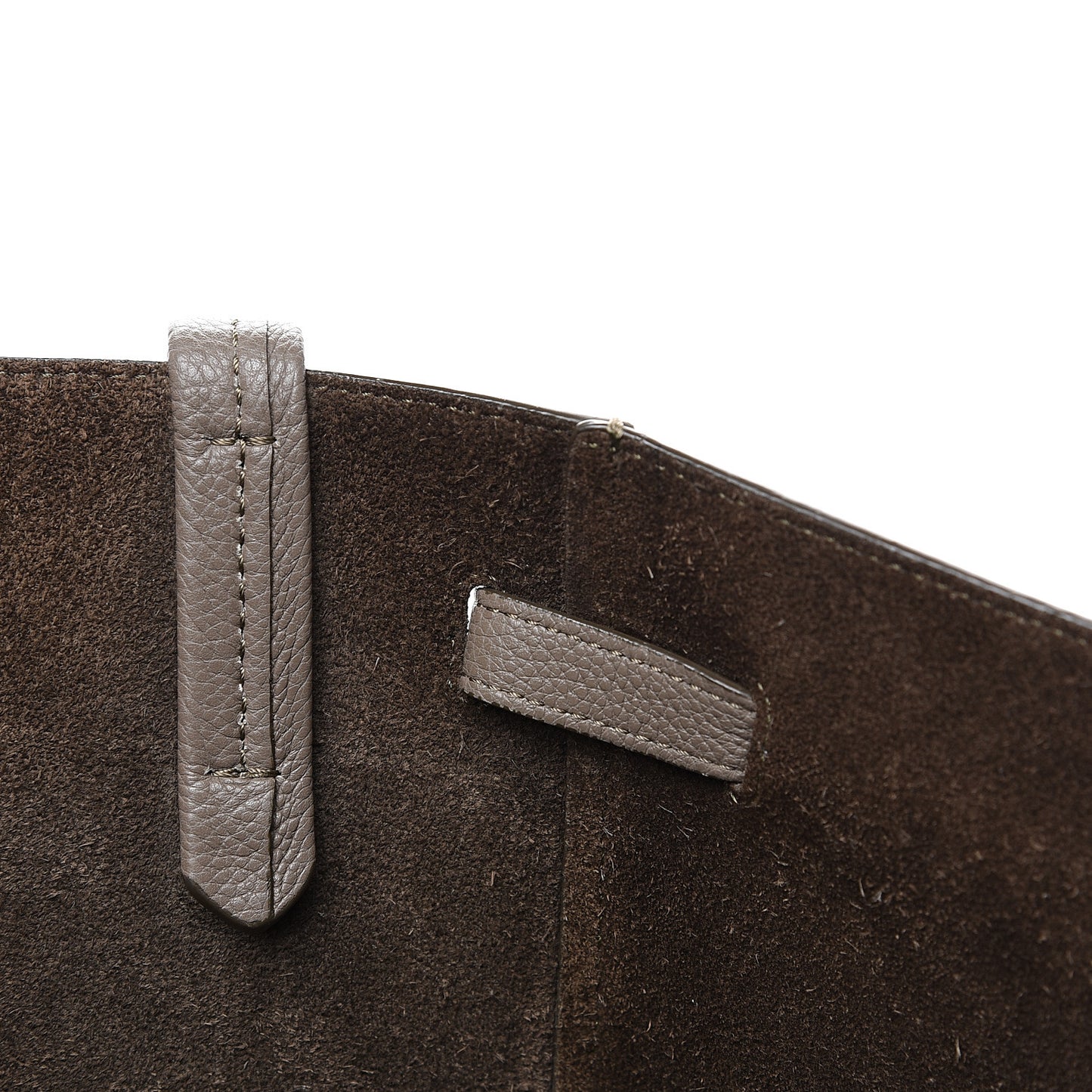 Soft Grained Calfskin Small Belt Cabas Phantom Taupe