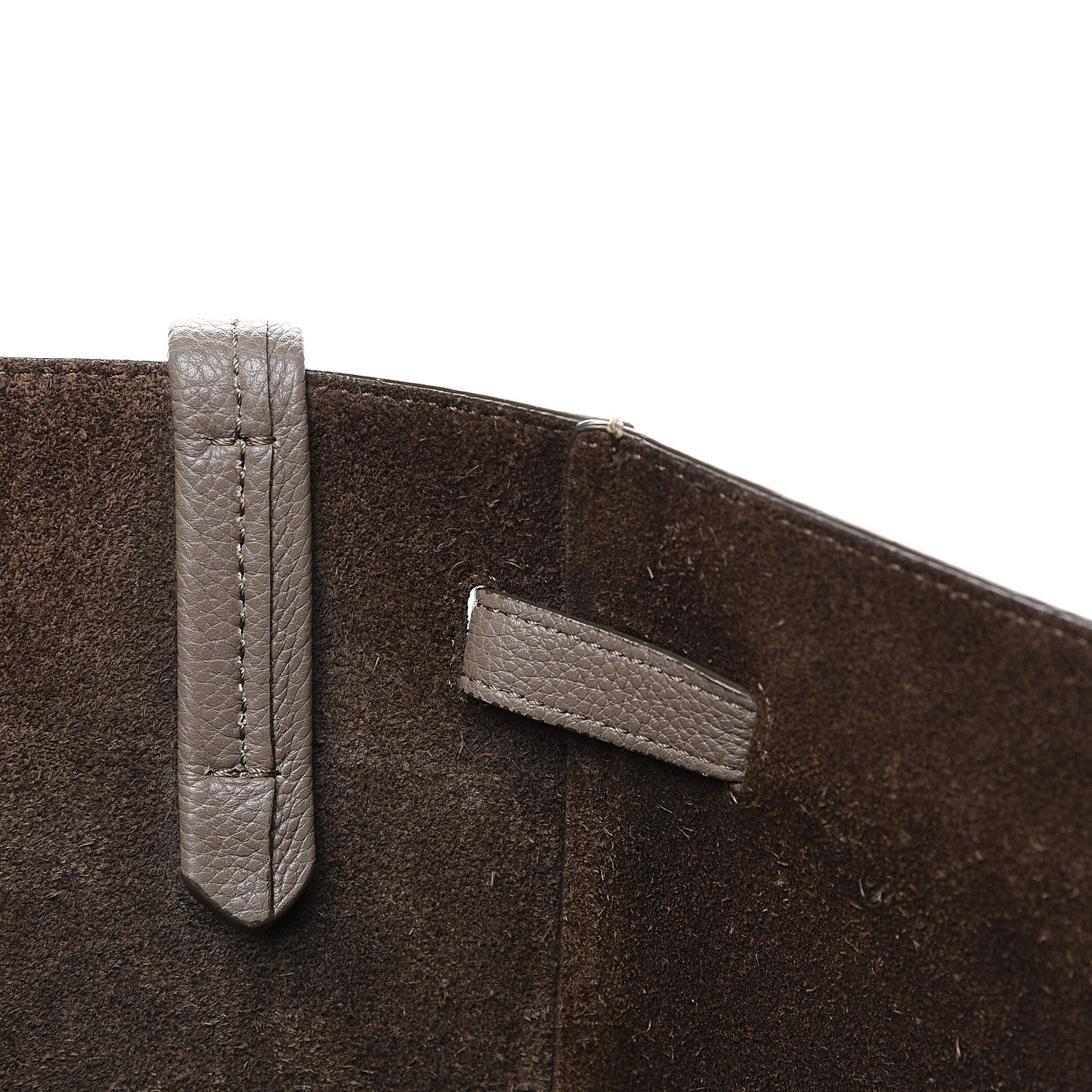 Celine Soft Grained Calfskin Small Belt Cabas Phantom Taupe 11 of 12