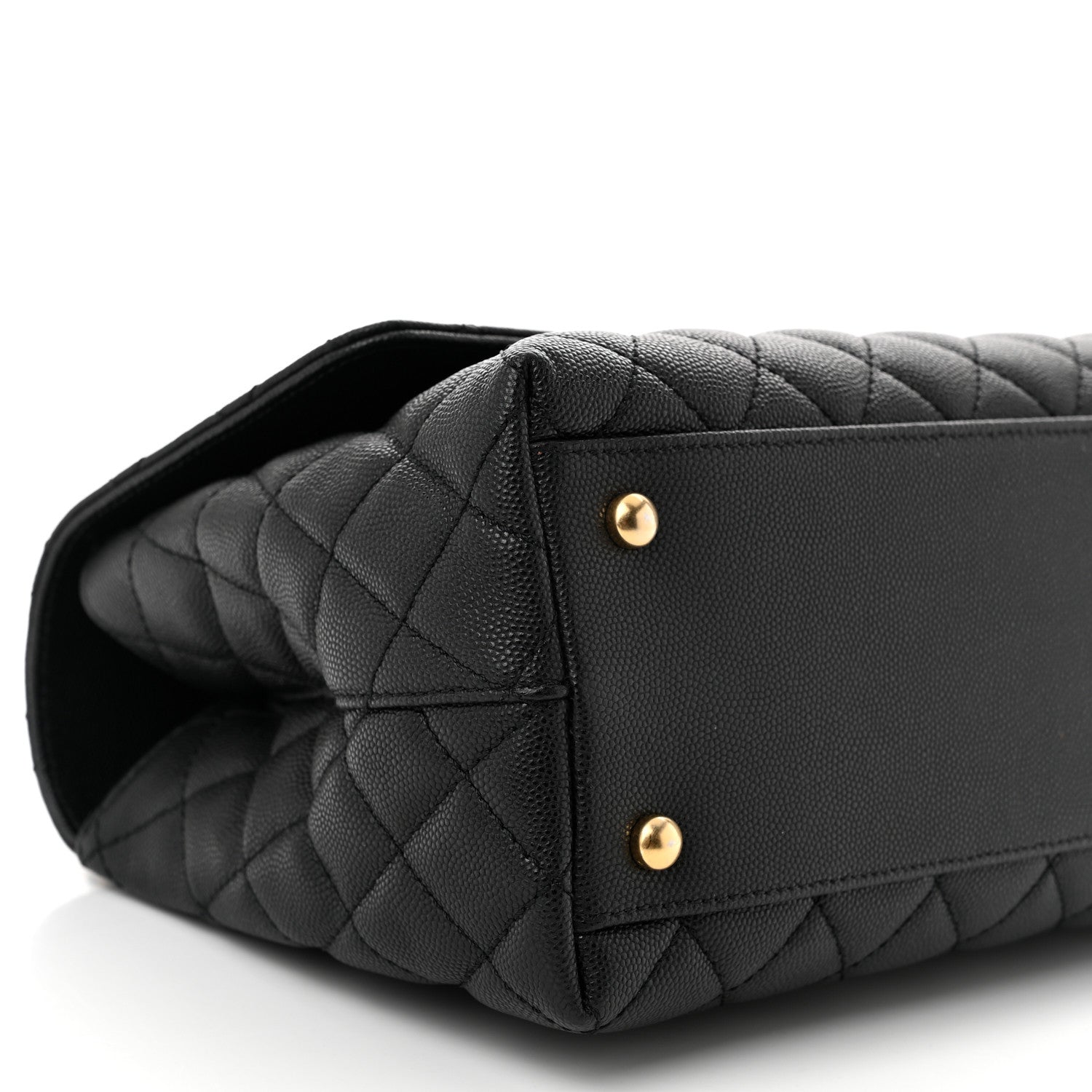 Chanel Caviar Quilted Small Coco Chain Handle Flap Black 9 of 11