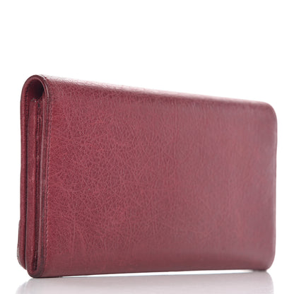 Balenciaga Agneau Classic Hardware Money Wallet Cassis 3 of 10