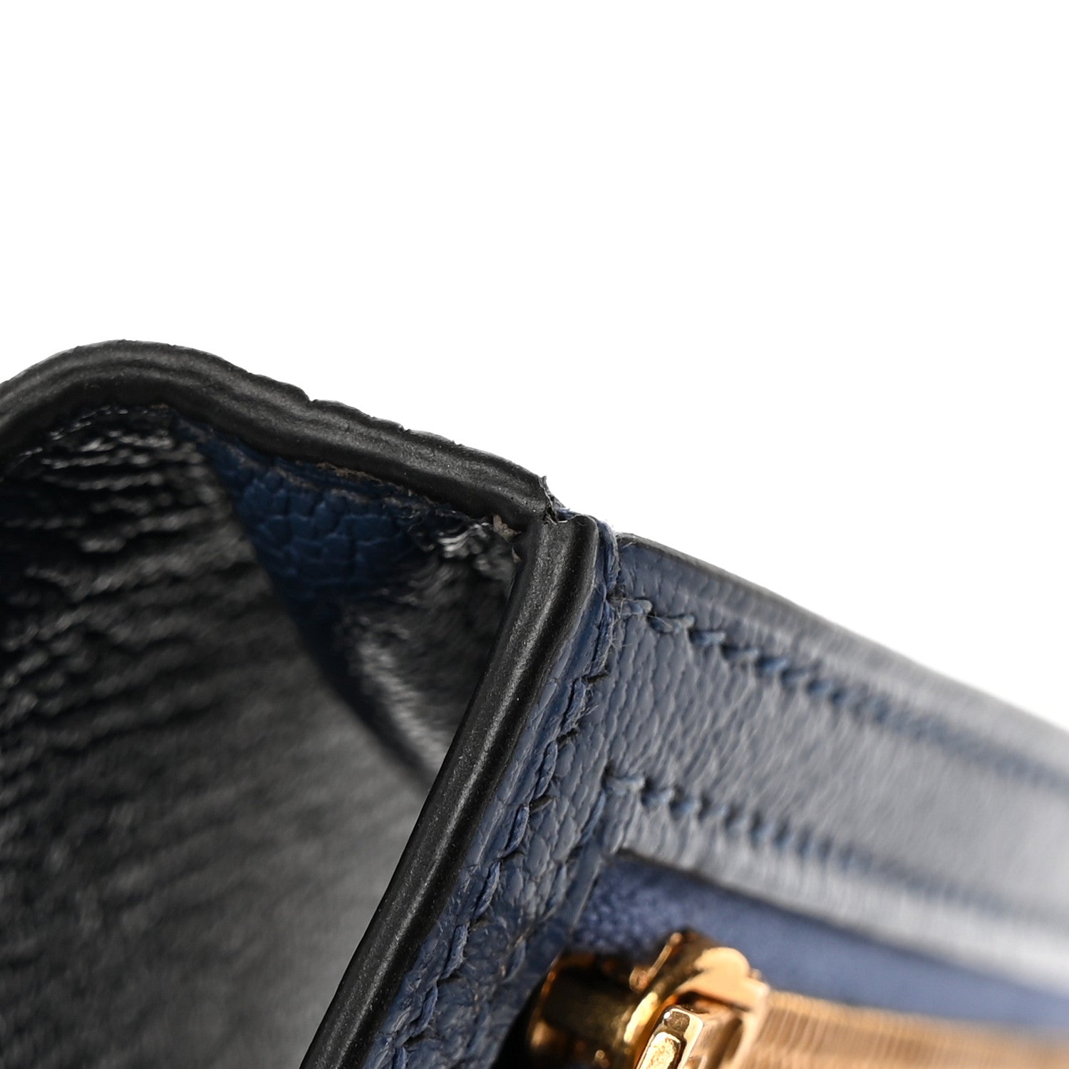 Hermes Chevre Mysore Bearn Gusset Wallet Bleu Agate 8 of 9