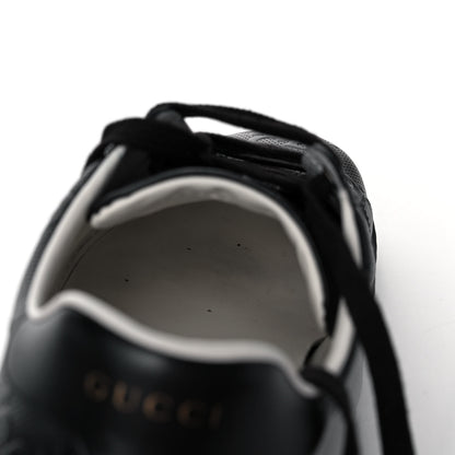 Gucci Calfskin GG Tennis Embossed Mens Ace Sneakers 9.5 Black 11 of 12