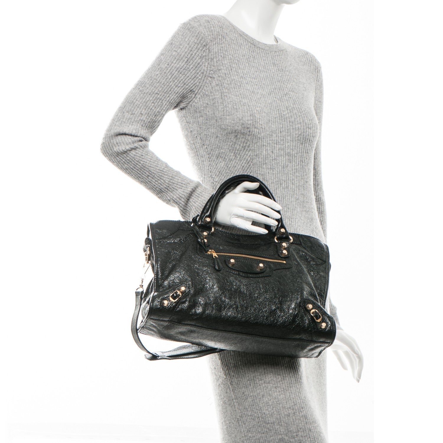 Balenciaga Agneau Giant 12 Gold Hardware City Black 2 of 9