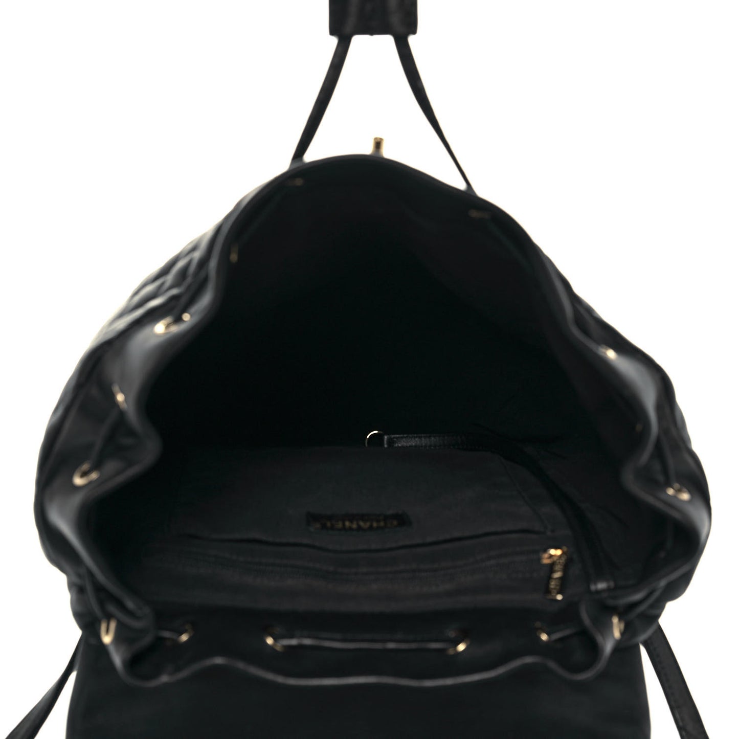 Lambskin Quilted Large Urban Spirit Backpack Black