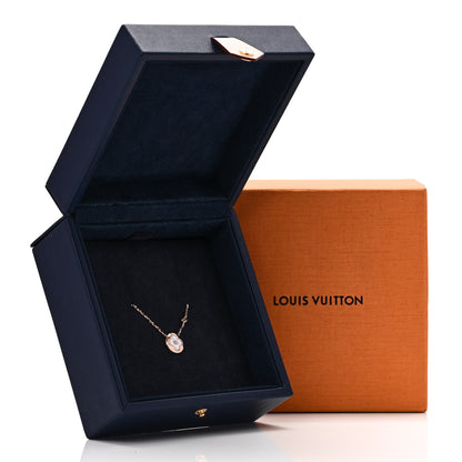 Louis Vuitton 18K Pink Gold Diamond Mother of Pearl Color Blossom BB Sun Pendant Necklace 6 of 6