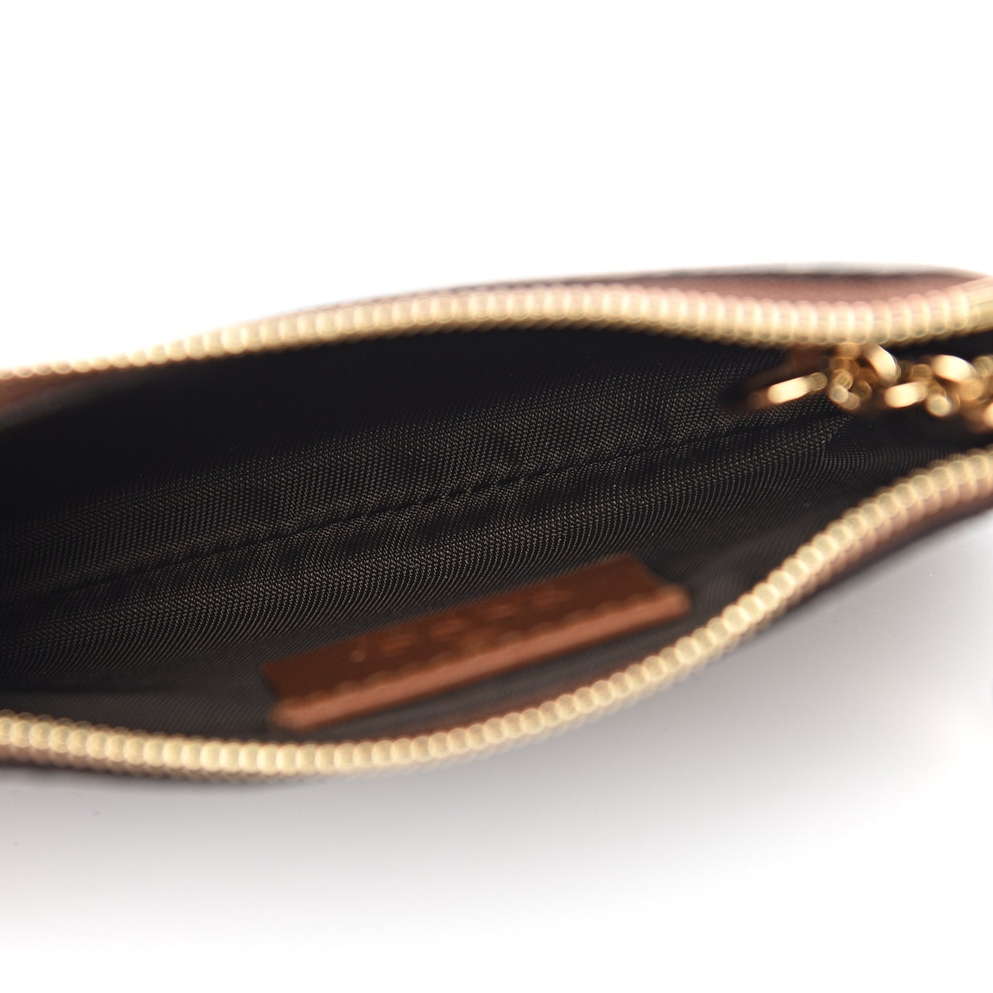 GG Supreme Monogram Key Case Brown