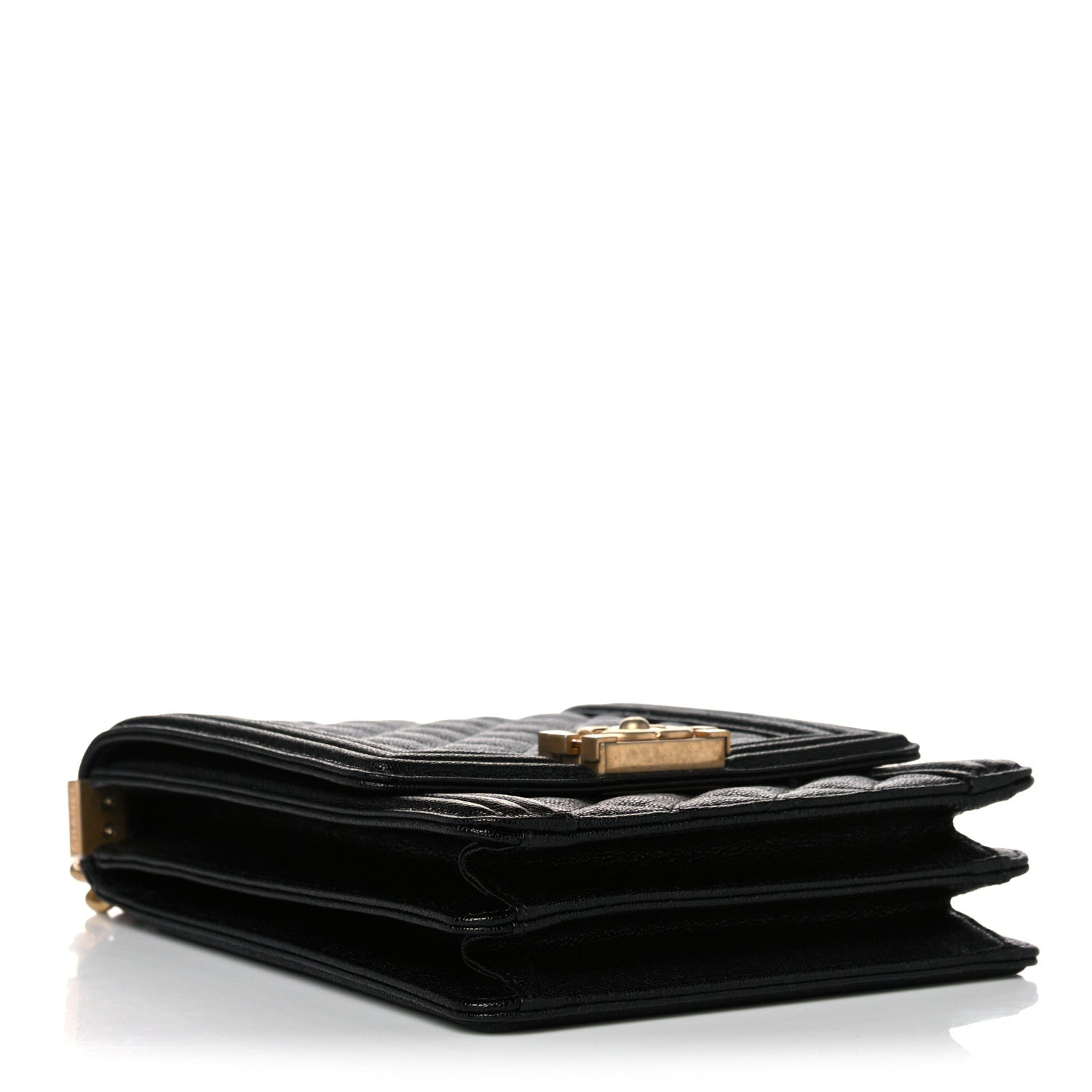 Chanel Caviar Quilted North South Boy Flap Black 4 of 10