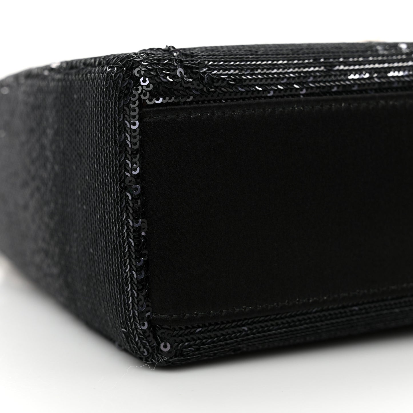 Satin Sequin Gradient Mini Lady Dior Black Silver
